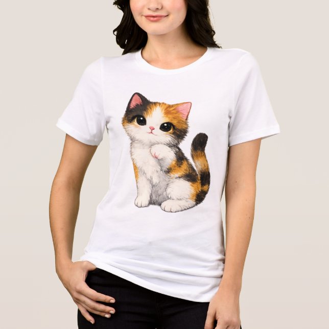 Gatinho Malhado Fofo (Frente)