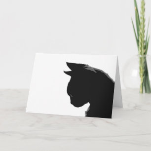 Gatinho Mitzi: Cartões de Nota de Gato Preto e Bra