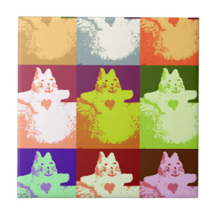 Gatinho pop Art Snow