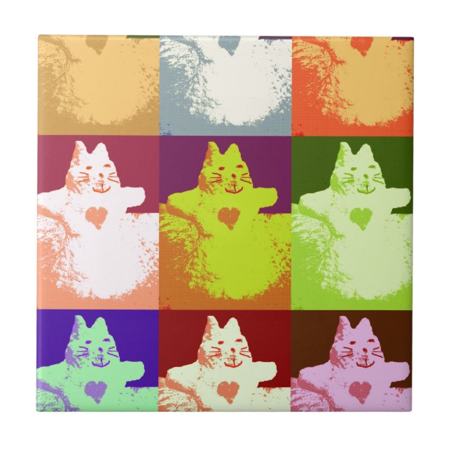 Gatinho pop Art Snow (Frente)