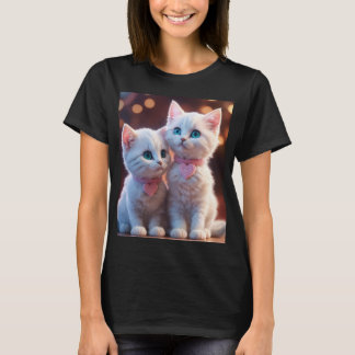 Gatinho preto de camiseta