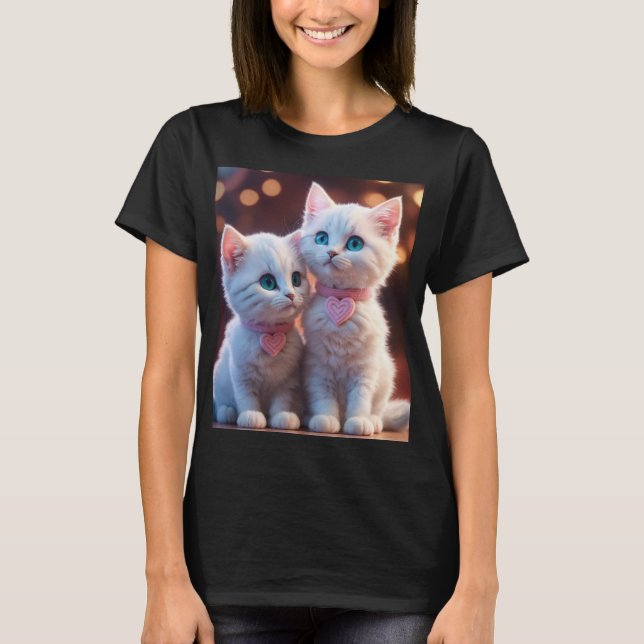 Gatinho preto de camiseta (Frente)