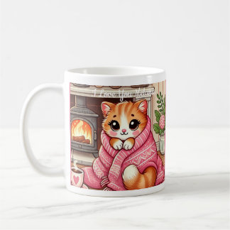 Gatinho Quente Em Uma Xícara De Café Personalizáve