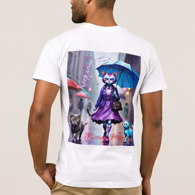 Gatinhos de camisas de serra curta de Bella Canvas (Verso)