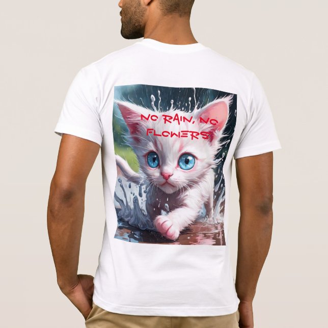 Gatinhos de camisas de serra curta de Bella Canvas (Verso)