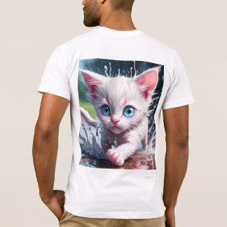 Gatinhos de camisas de serra curta de Bella Canvas