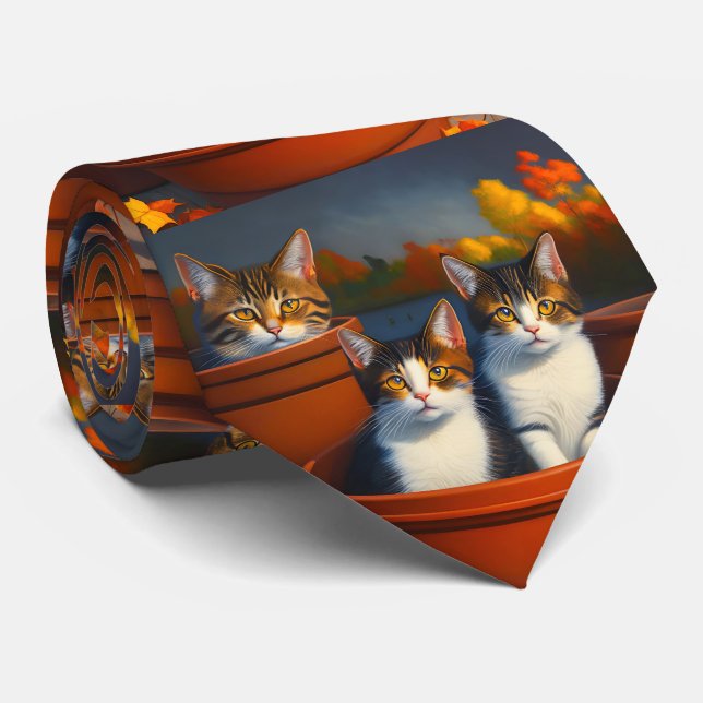 Gatinhos De Plantas potes, Gravata De Pescoço (Rolled)