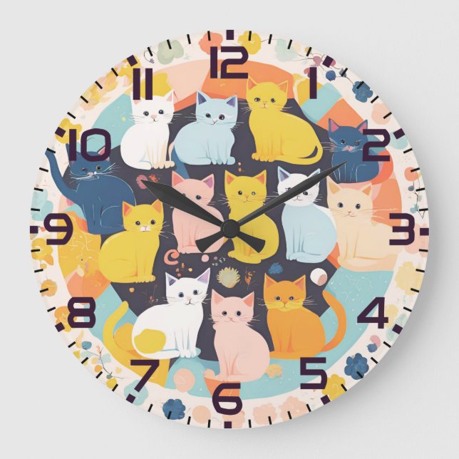 Gatinhos no relógio (Frente)