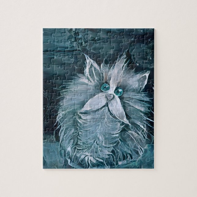 Gato 1 - Olhando para você Quebra-cabeça de Jigser (Vertical)