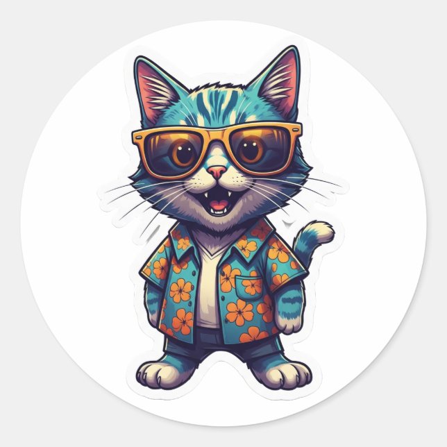 Gato adesivo (Frente)