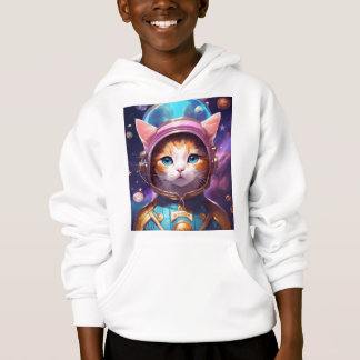 Gato Adorável e Hoodie Gráfico de polvo