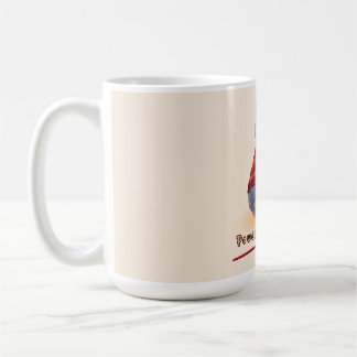 Gato "Alimentado por Café" Segurando Uma Xícara de