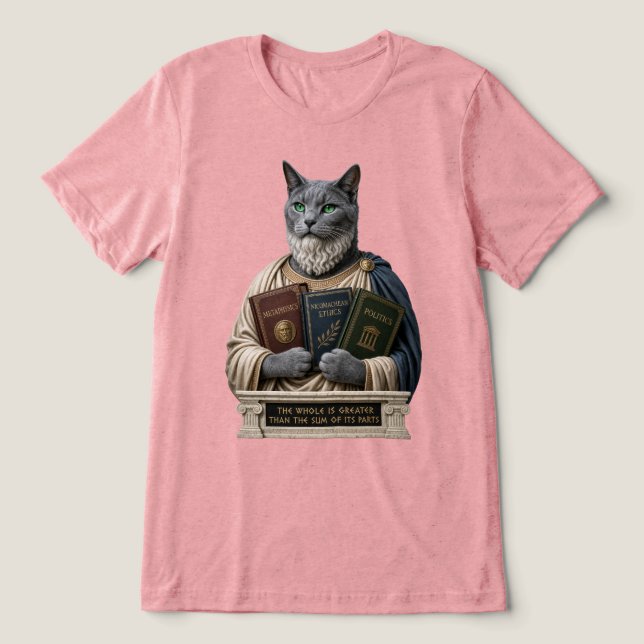 Gato Aristóteles Azul Russo (Design frontal)