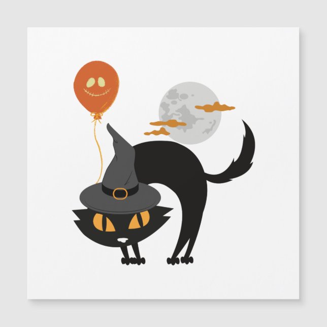 Gato Assustador de Halloween              (Frente)