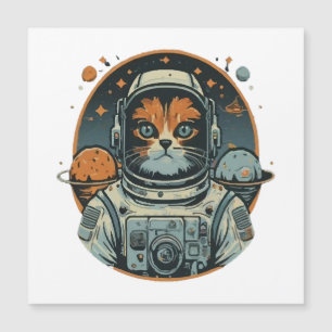 Gato-astronauta em Asteroides
