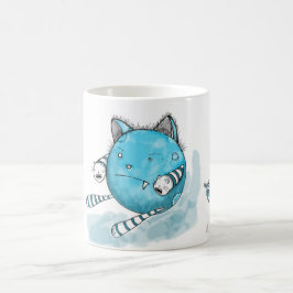 Gato azul - caneca do monstro