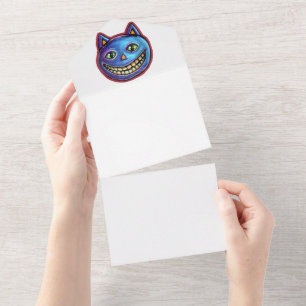 Gato Azul Sorridente Vintage Halloweenies