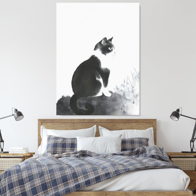 Gato Bonito Home Decor Canvas Art Wall Art (Insitu(Quarto))