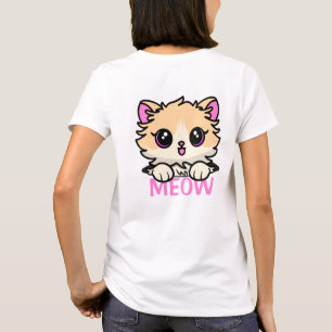 Gato Bonito Na Camisa T De Bolso