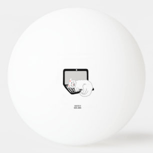 Gato Branco Dormindo Na Bola De Pinos Do Laptop Pi