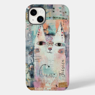 Gato Branco Fofo Personalizado