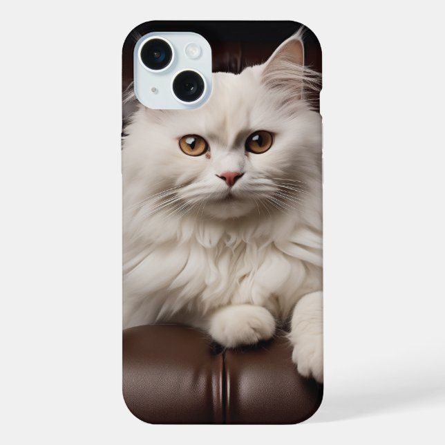 Gato branco majestoso (Verso)