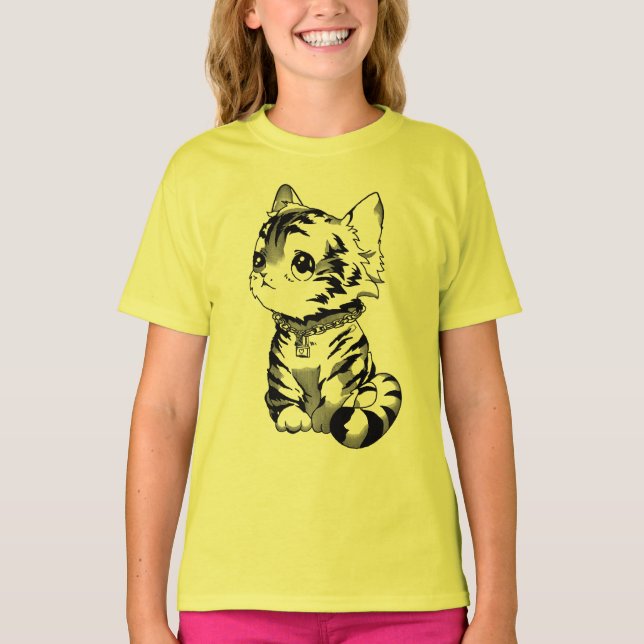 gato camiseta (Frente)