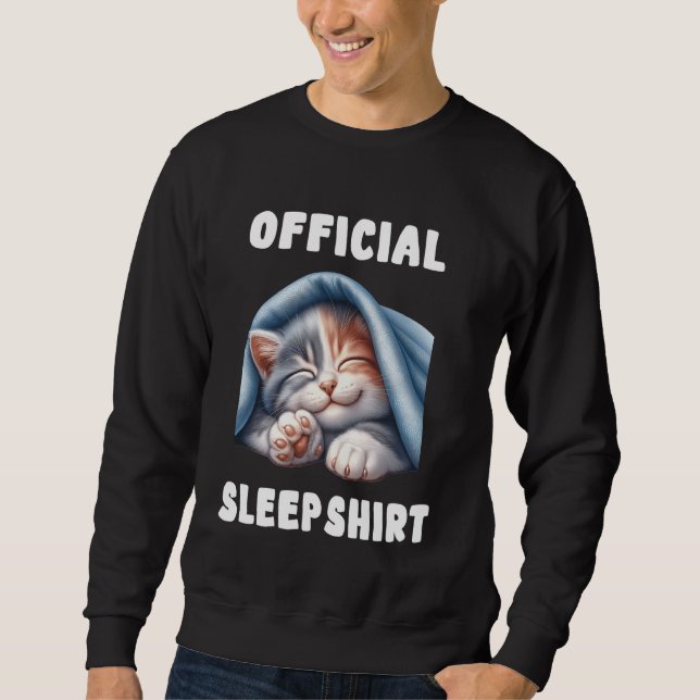 Gato - Camiseta Oficial Pajamas Nightvestido (Frente)
