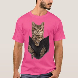 Gato Castanho Senta-se em Presentes de Camiseta de