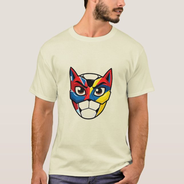 Gato Cibernético | Camiseta Gráfica com Rosto de G (Frente)