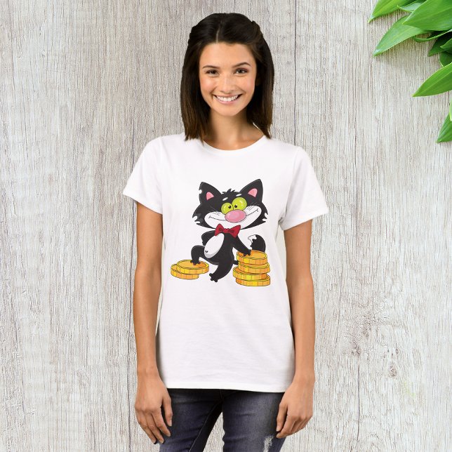 Gato Com Camisa De T-Shirt De Money (Criador carregado)