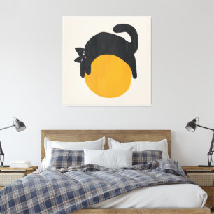 Gato com Canvas de bola