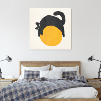 Gato com Canvas de bola