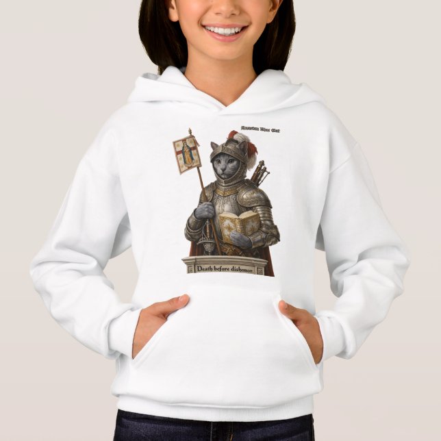 Gato Conquistador Russian Blue – Honra e Legado (Frente)