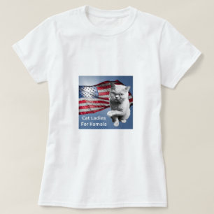 Gato-damas para camiseta Kamala