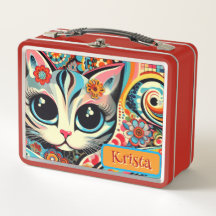 Gato de Abstrato de Arte Popular Mexicano Personal