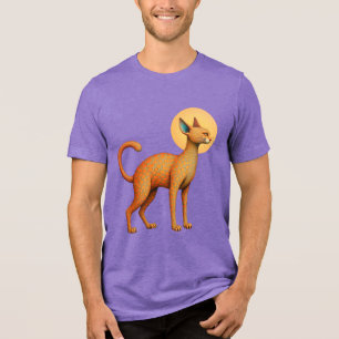 Gato de Abstrato de Laranja Fantasy