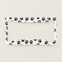 Gato-de-cão Pata Imprime Branco Preto