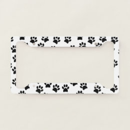 Gato-de-cão Pata Imprime Branco Preto