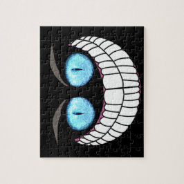 Gato de Cheshire - quebra-cabeça dos olhos azuis