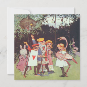 Gato de Cheshire Sneaky - Convite / RSVP