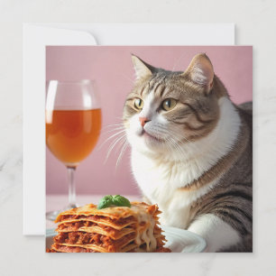 Gato de Cinza cômoda com Lasagna e Vidro