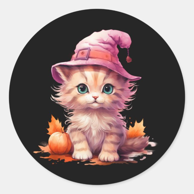 Gato de cinza estriado nos adesivos à Lua (Frente)