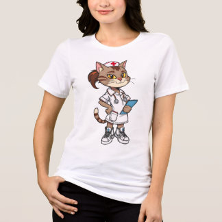 Gato de Enfermeira Confiante - Estilo de Animação