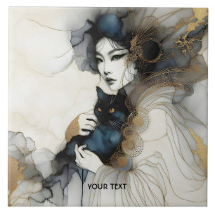 Gato de Garota Japonesa Fantasy