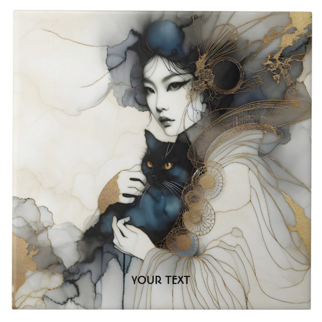 Gato de Garota Japonesa Fantasy (Frente)