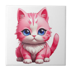 Gato de Gatinho Rosa Gelado