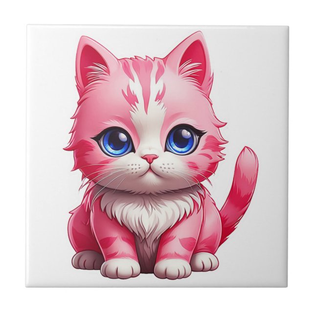 Gato de Gatinho Rosa Gelado (Frente)