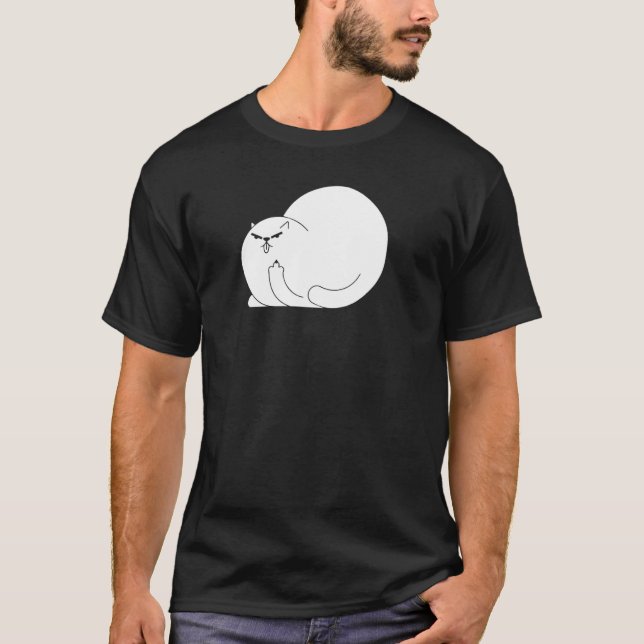 Gato De Gato Com Dedo A Desligar A Pullover (Frente)