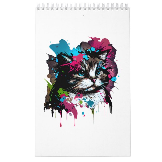Gato de Gato Cortado no Calendário (Capa)